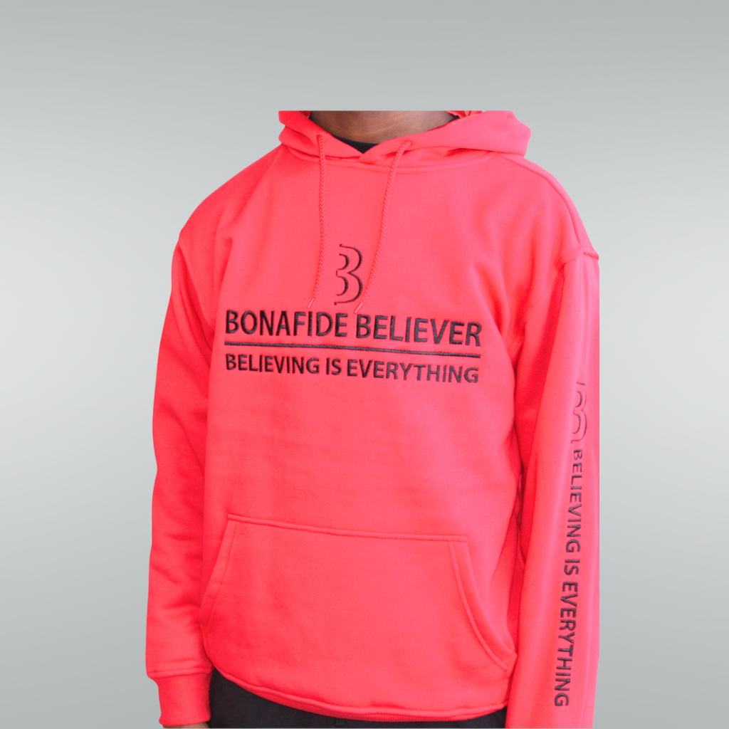 Bonafide Believer Hoodie – Red