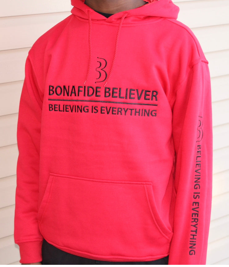 Bonafide Believer Hoodie – Red