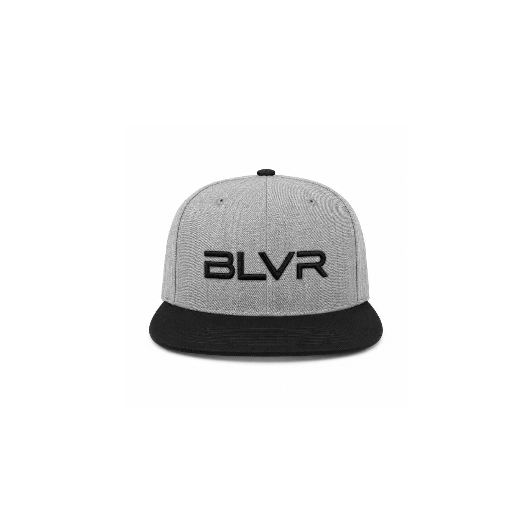 BLVR™ — GRAY & BLACK SNAPBACK