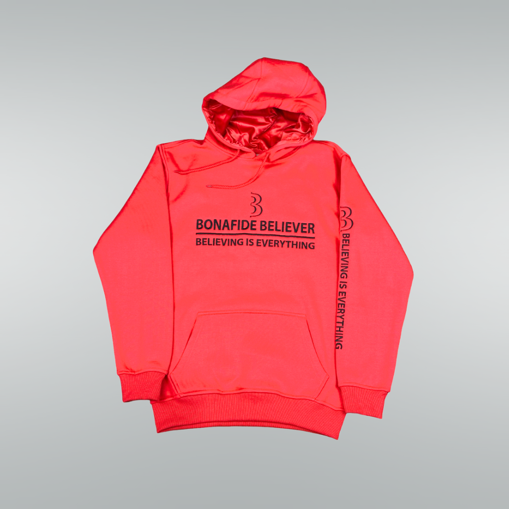 Bonafide Believer Hoodie – Red