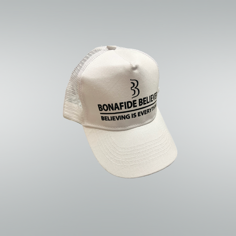 Bonafide Believer Trucker Hat ( White )