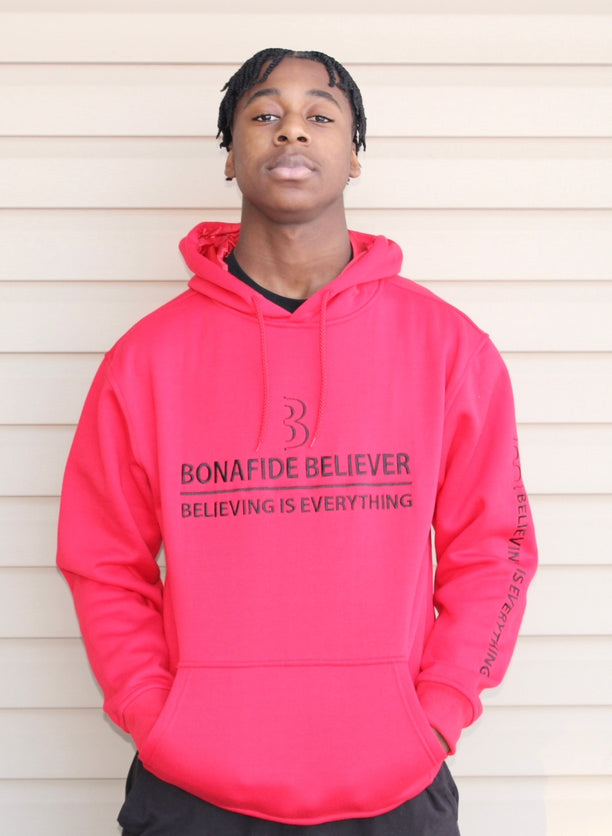 Bonafide Believer Hoodie – Red