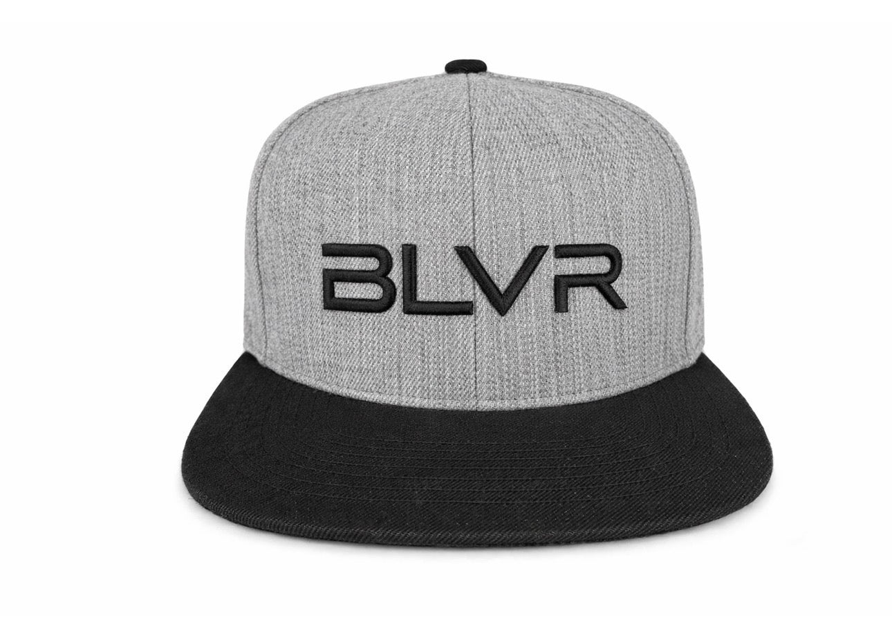 BLVR™ — GRAY & BLACK SNAPBACK