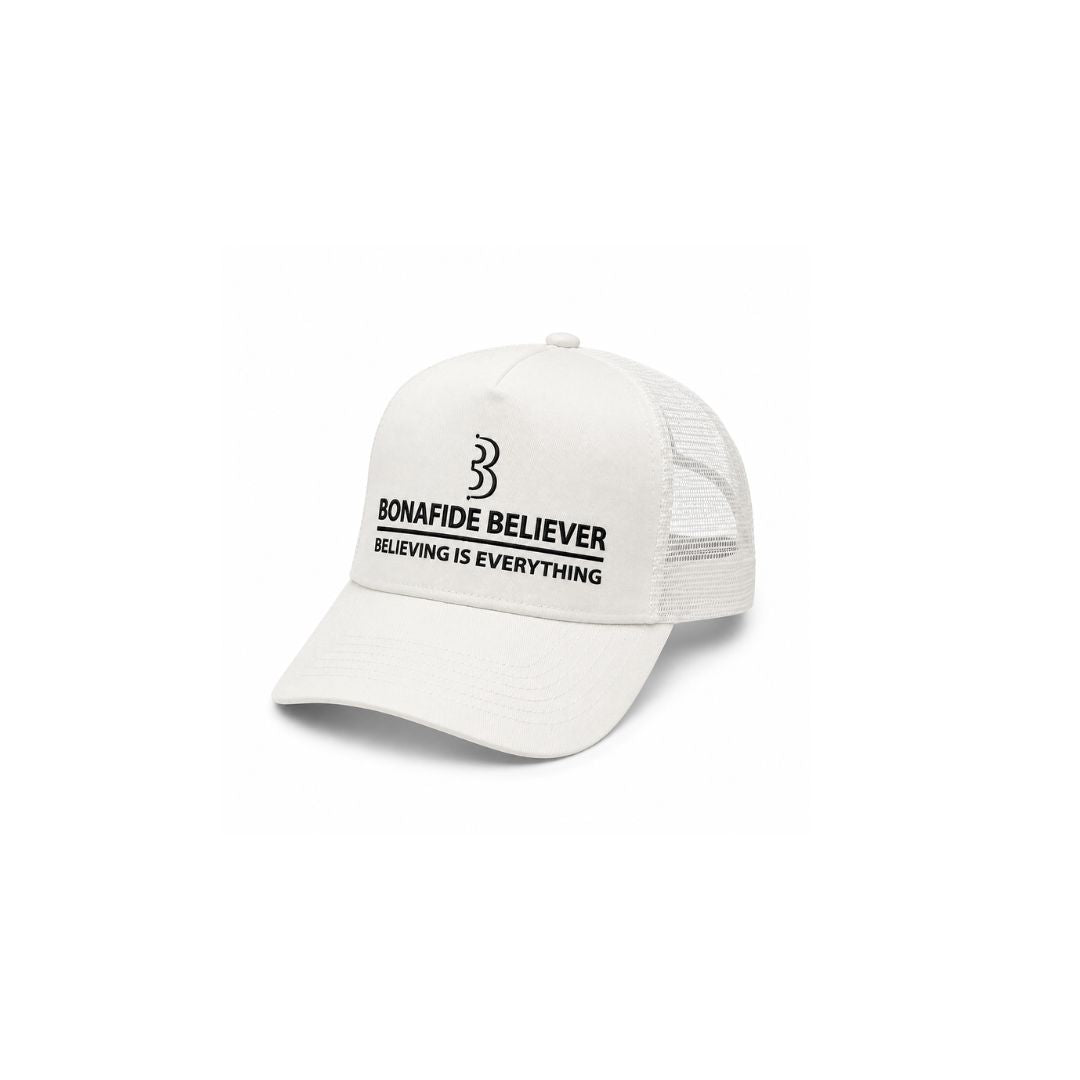 Bonafide Believer Trucker Hat ( White )
