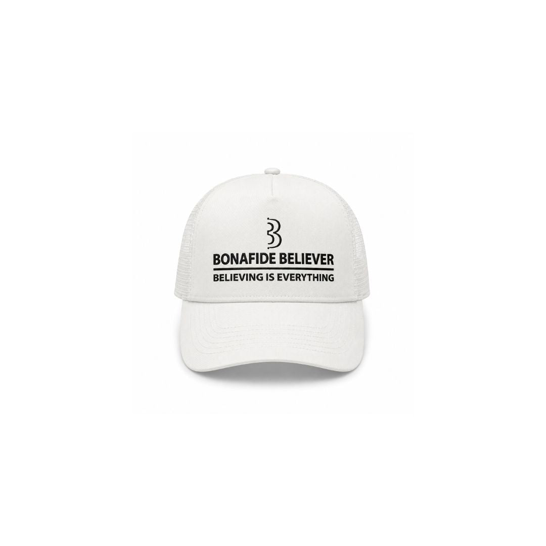 Bonafide Believer Trucker Hat ( White )