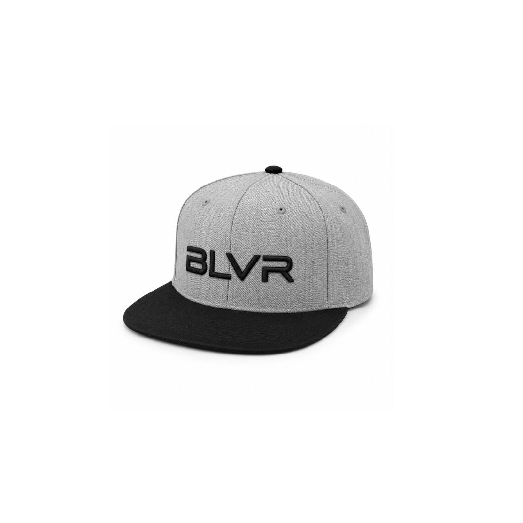 BLVR™ — GRAY & BLACK SNAPBACK
