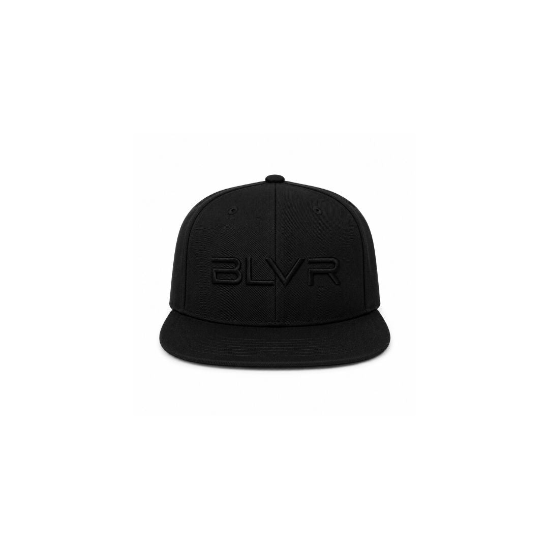 BLVR™ — BLACK ON BLACK SNAPBACK